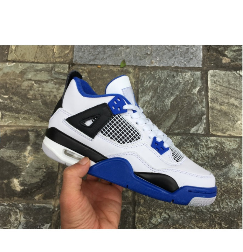 Tênis Air Jordan 4 Retro Branco e Azul