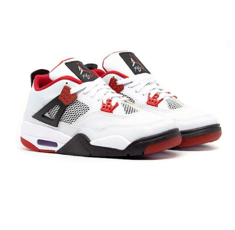 Tênis Air Jordan 4 Retro Branco e Vermelho