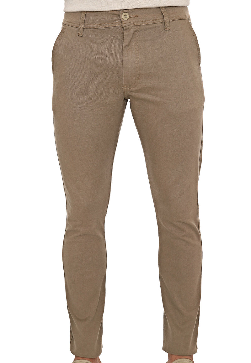 Calça de Sarja Bege Masculina