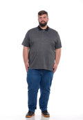 Camiseta Polo Cinza