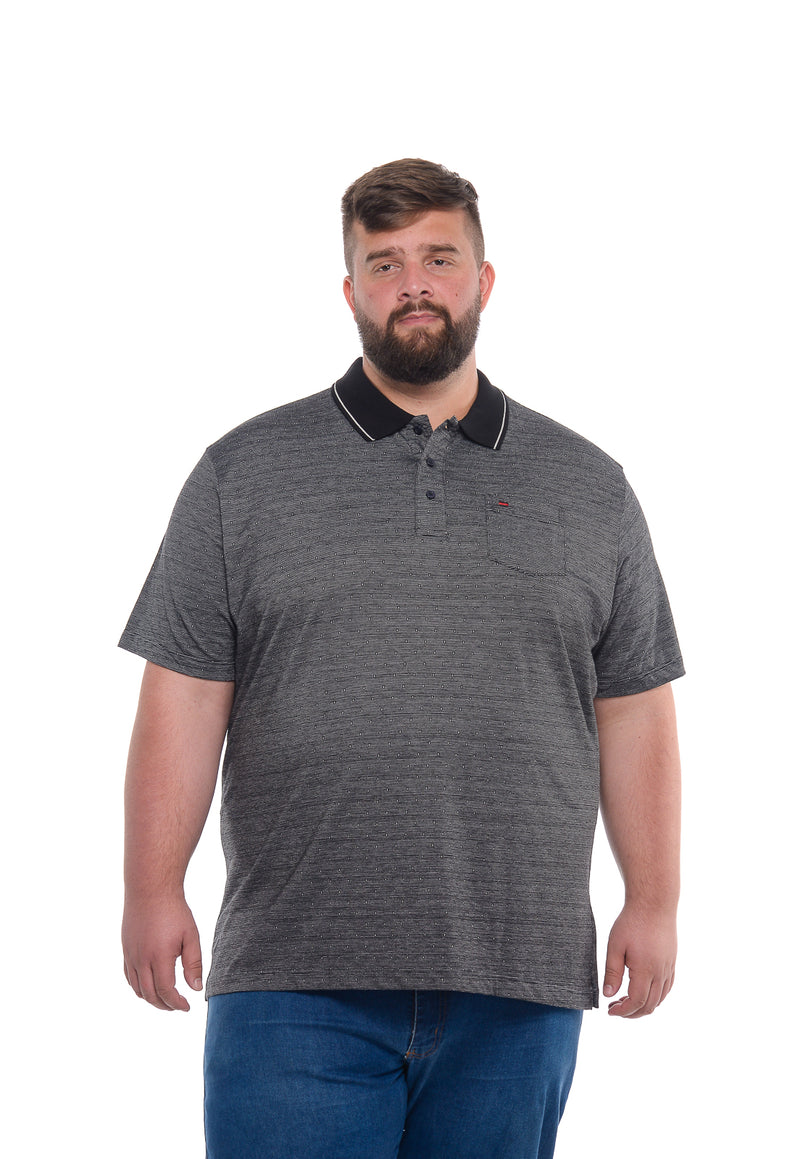 Camiseta Polo Cinza