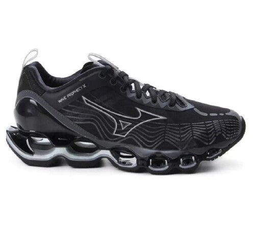 Tenis Mizuno Wave Prophecy X Preto e Cinza